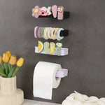 porte papier adhésif plastique blanc moderne salle bains papier toilette hygiénique étanche