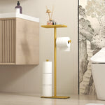 support papier toilette moderne or noir blanc imperméable salle bain multifonctionnel rangement téléphone tringle