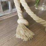 corde rideaux beige clair tissée rustique bohème adhésif franges tassel 86cm total length one