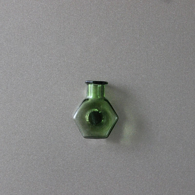 vases verre transparents modernes fleurs sèches minimaliste deco aimants réfrigérateur