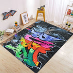 tapis moderne multicolore graphique salon chambre prière extérieur commercialisation 80x120cm 80x160cm polyester