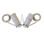 embouts lampe e14 noir blanc clip ressort lampholder cristal classique bague serrage fixations lampe