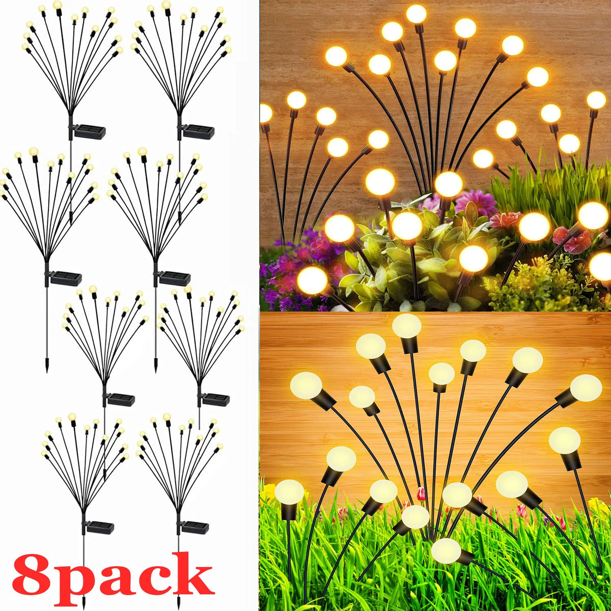 guirlande lumineuse solaire moderne blanc points lumineux ronds extérieur patio jardin cheminée led ip66