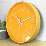 horloge murale moderne rose blanche noire bleue quartz aiguille unique minimaliste salon