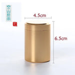 boîte thé or argent moderne minimaliste 70ml métallique brillante portablescrição