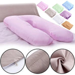 coussin maternité coton rose bleu gris vert violet blanc moderne zipper housse taie d'oreiller