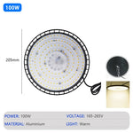 éclairage industriel led haute luminosité 280mm noir moderne étanche 200w