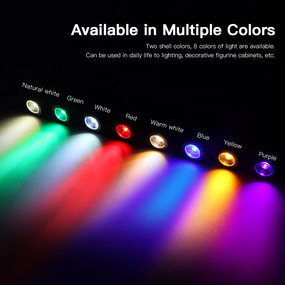 projecteurs led spots usb alimentés blanc noir miroir translucemirror moderne