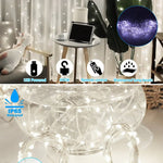 rideau lumineux led blanc chaud multicolore moderne télécommande usb crochets semi transparent vacances chambre