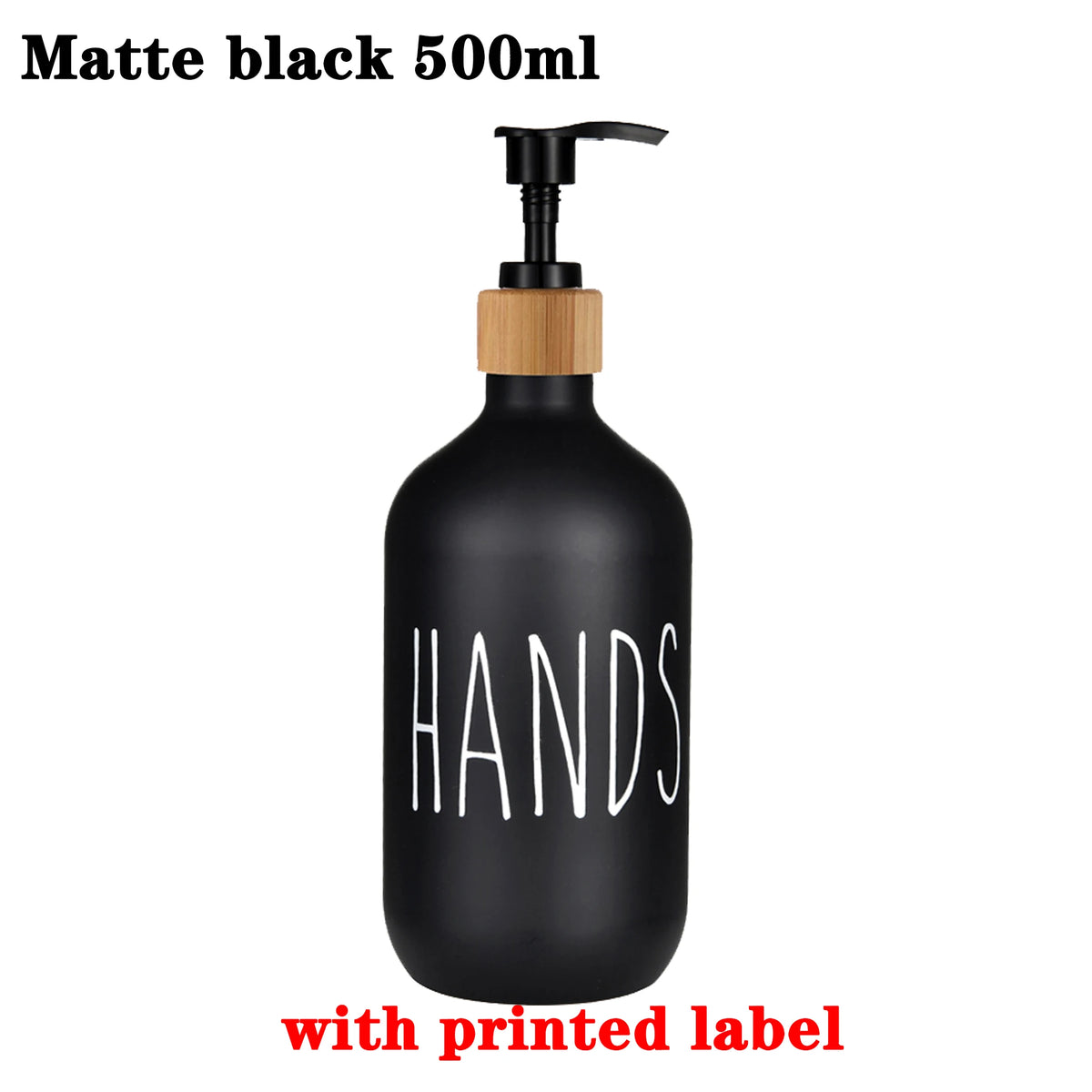 distributeur savon liquide cuisine pompe bois bouteille blanche noire vaisselle mains pot verre