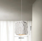 lampe suspendue moderne feuilles stylisées blanc gris 38cm 43cm