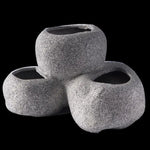 Cache pot XXL céramique blanc pour aquarium