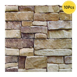 panneau mural 3d adhésif imitation briques moderne marron beige gris imperméable