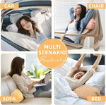 coussin ergonomique beige texture pointillée contemporain zip invisible amovible lavable 60cm 100cm