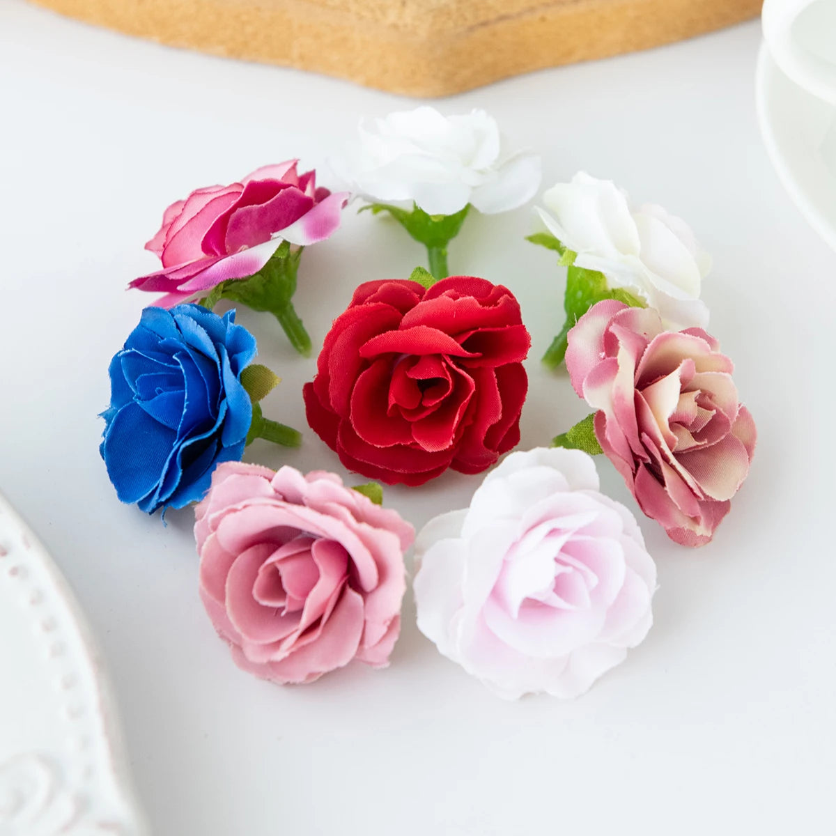 fleurs artificielles roses soie boutons fleurs décoratives mariage maison jardin fête bouquet décoratif