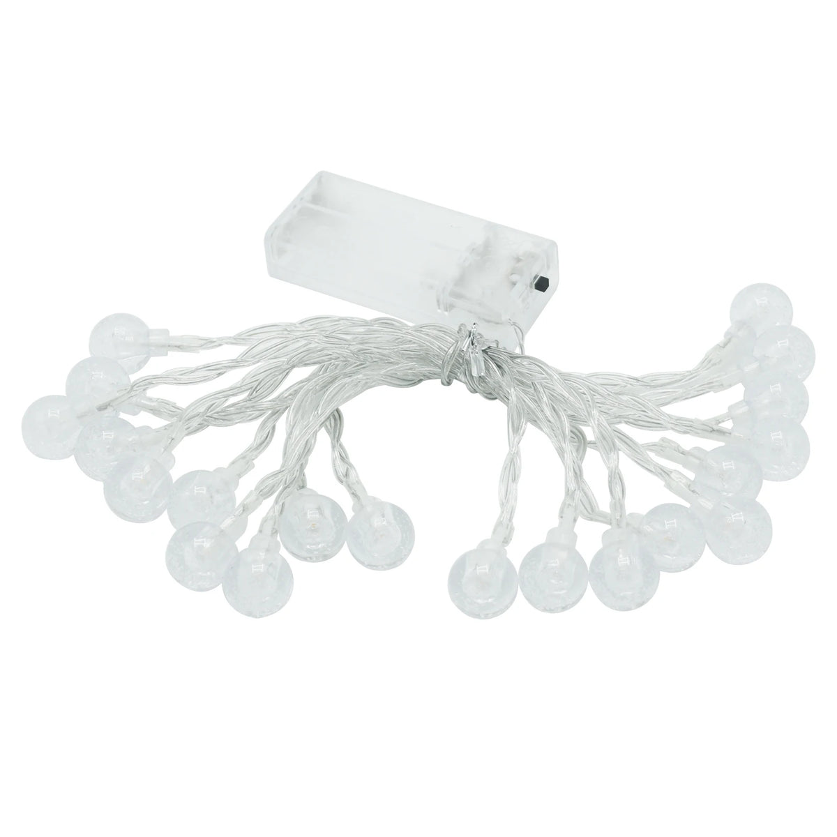 guirlande lumineuse 10 20 40 80 leds translucides blanc multicolore moderne noël chambreextérieur