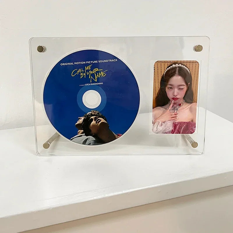 cadre photo acrylique transparent moderne minimaliste métalliques cartes photo cd kpop