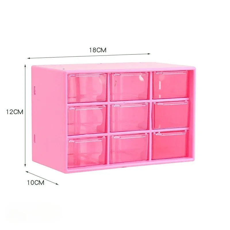 boîte bijoux moderne compartiments transparents tiroirs imprimés rose noir blanc rangement pratique