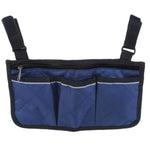 sac main noir quilted pratique clips trois poches zip réfléchissant