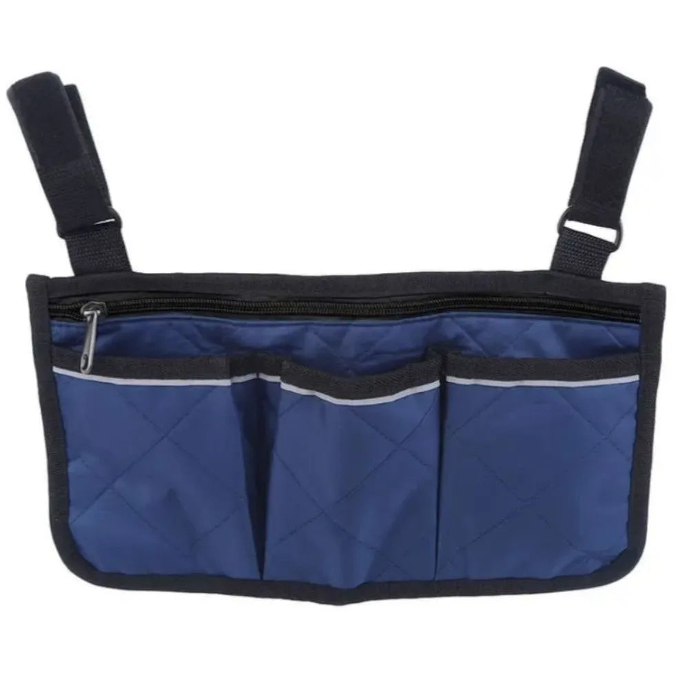 sac main noir quilted pratique clips trois poches zip réfléchissant