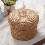 paniers rangement tissage spirale rustique couleur naturelle boîte rangement réutilisable respectueux environnement différents