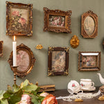cadres photo relief résine ancien européen rétro shabby chic décor mural tableaux vintage ornements