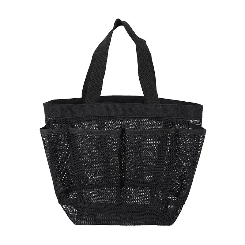 sac bain trousse toilette polyestère multiple poches transparent utilitaire voyage salle bain