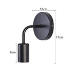 applique murale moderne transparente fer noir blanc chambre étude entrée lumière quotidienne