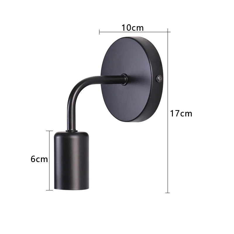 applique murale moderne transparente fer noir blanc chambre étude entrée lumière quotidienne