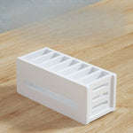 organisateur moderne blanc grille noire réutilisable porte cartes disques durs rangement vertical.storage.box