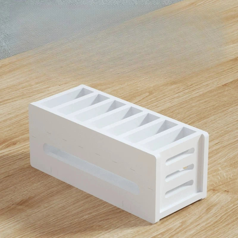 organisateur moderne blanc grille noire réutilisable porte cartes disques durs rangement vertical.storage.box