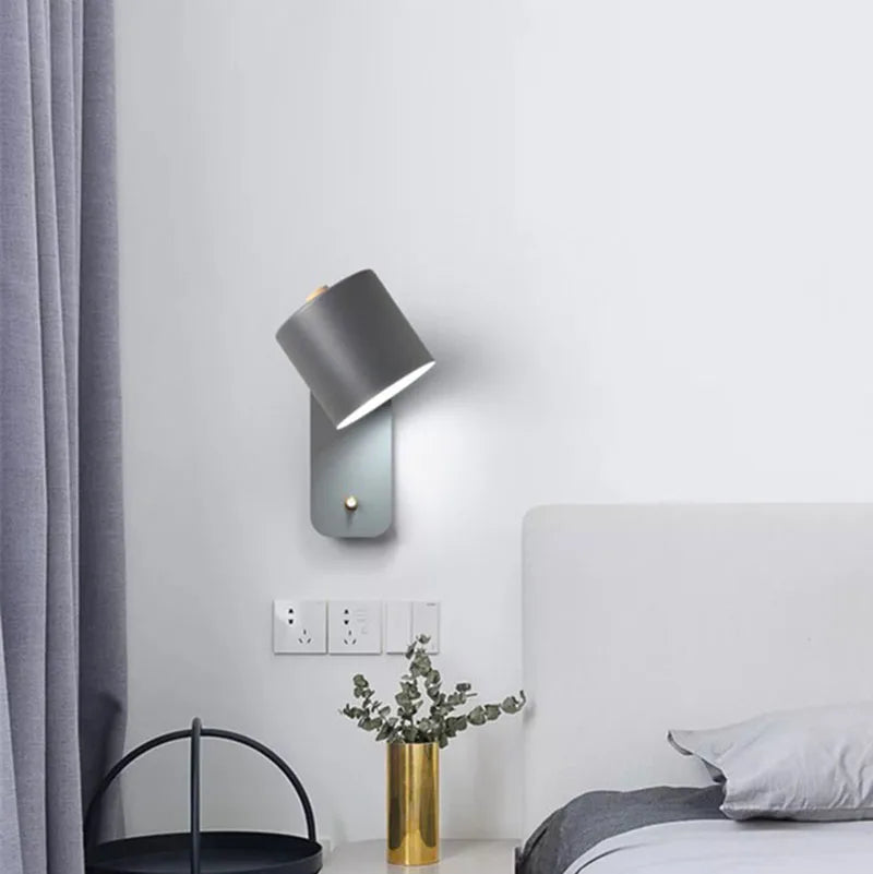 applique murale moderne minimaliste gris blanc vert noir éclairage chambre cuisine entrée étude