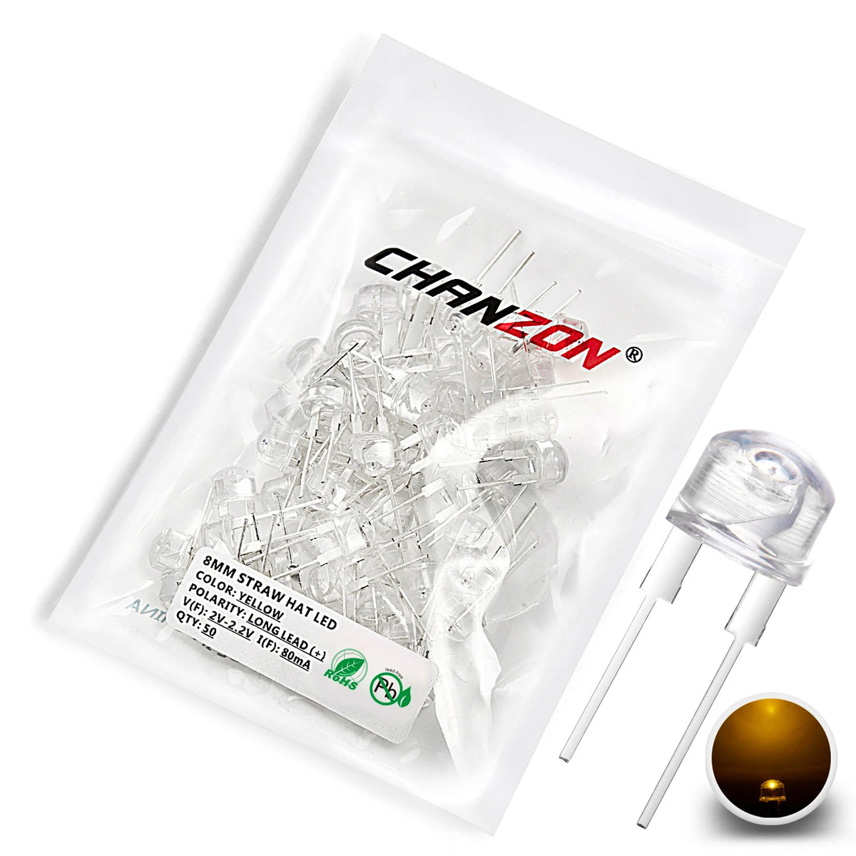 diodes led ultra brillantes 8mm transparentes modernes 25w 2w multiples couleurs électro bricolage