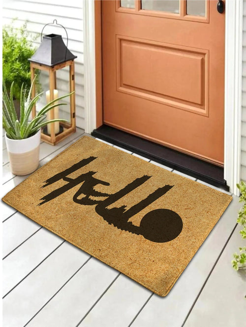 tapis d'entrée extérieur motif fleurs tournesols rustique décoratif salon maison durable antidérapant lavable