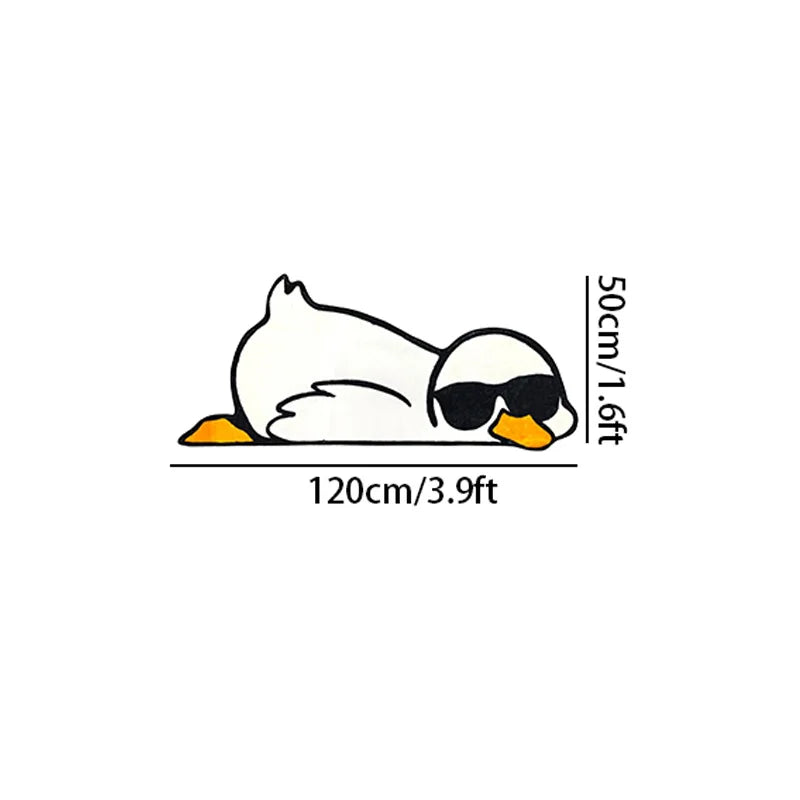 tapis cartoon canard lunettes blanc orange sol maison imperméable antidérapant résistant
