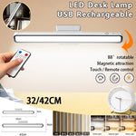 lampe led rechargeable usb minimaliste blanc touch switch remote control adjustable brightness