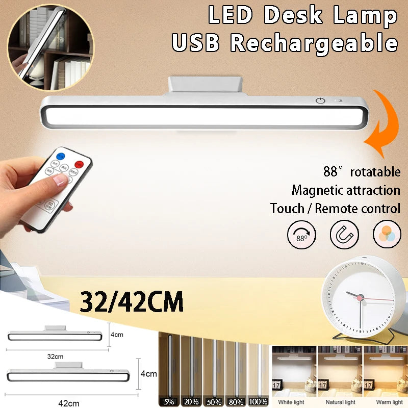 lampe led rechargeable usb minimaliste blanc touch switch remote control adjustable brightness