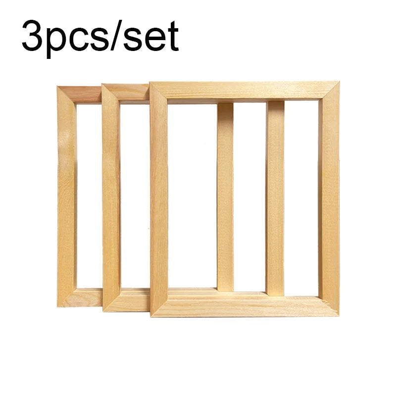 cadres photo bois naturel classiques décoration peinture moderne 15x15 20x20 30x30 cm