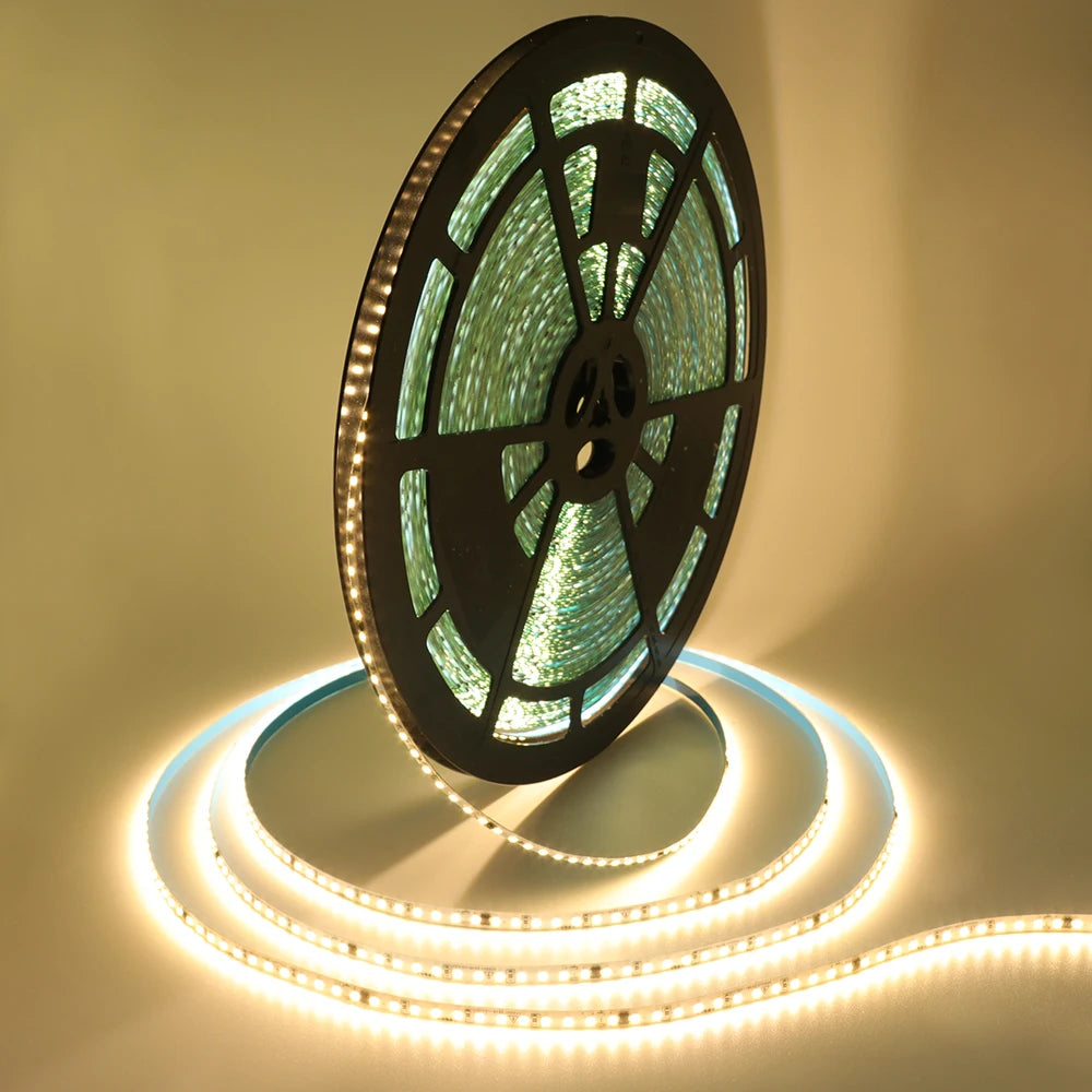ruban led bleu blanc moderne 120leds/m adhésif 50m opaques points lumineux