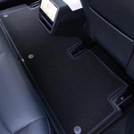 tapis sol coffre clips non slip tpe double couche rayures horizontales noir moderne tesla