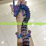 figurine dragon violet bleu vert brillante décoration fantaisie détaillée maison