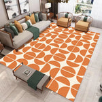 tapis moderne géométrique orange blanc noir vert bleu violet jaune rougeextérieur chambre moderne