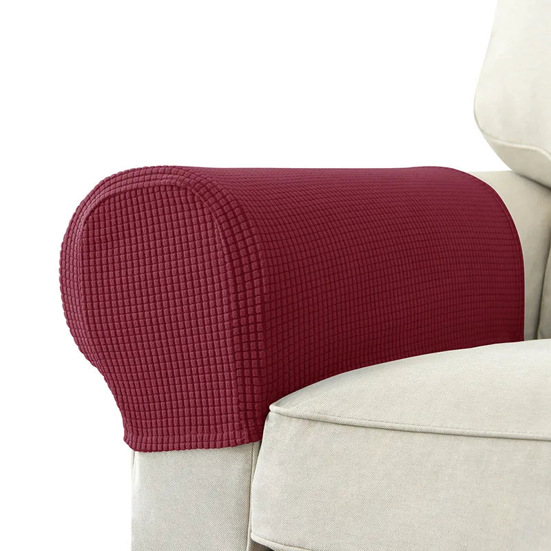 protège mains fauteuil moderne gris bleu rouge marron texture tissée lavable machine eyelets