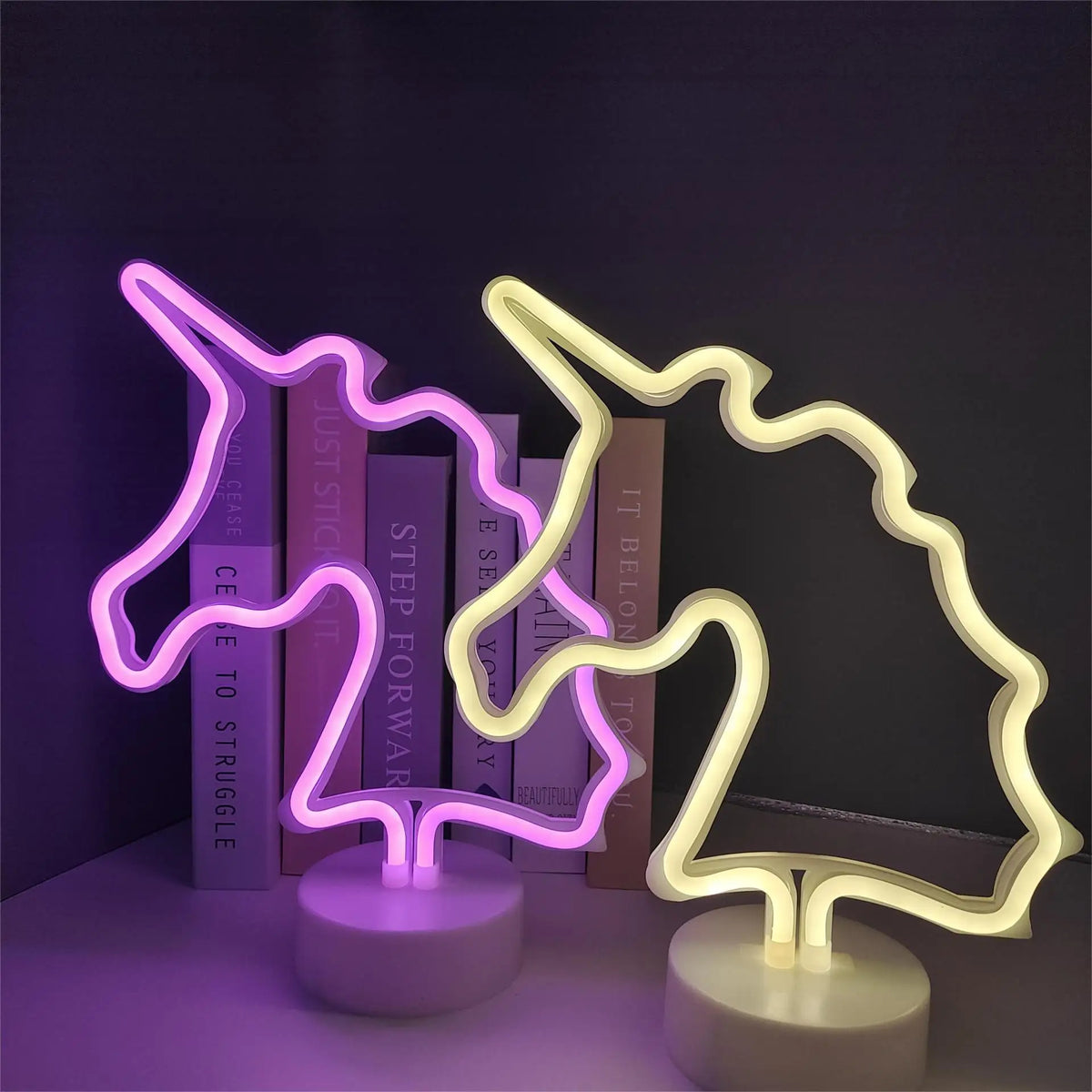 néons décoratifs multicolores motifs animaux modernes veilleuses led animaux cactus ananas festive chambre