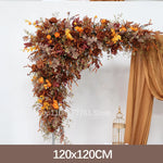 décoration événement mariage arc floral composition feuilles branches rustique automnale