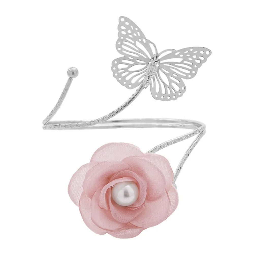 accessoires fenetre sangles rideau papillon fleur blanche dorée élégante transparente