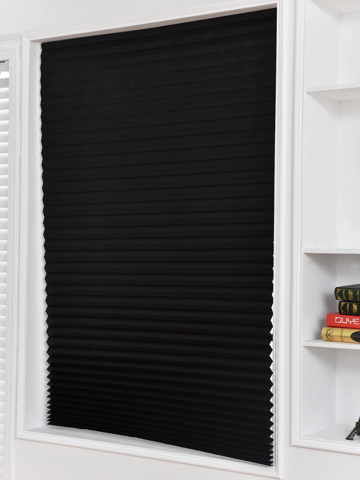 store lamelles noir texture fine moderne clips transparents 60x150 60x180 90x150 90x180