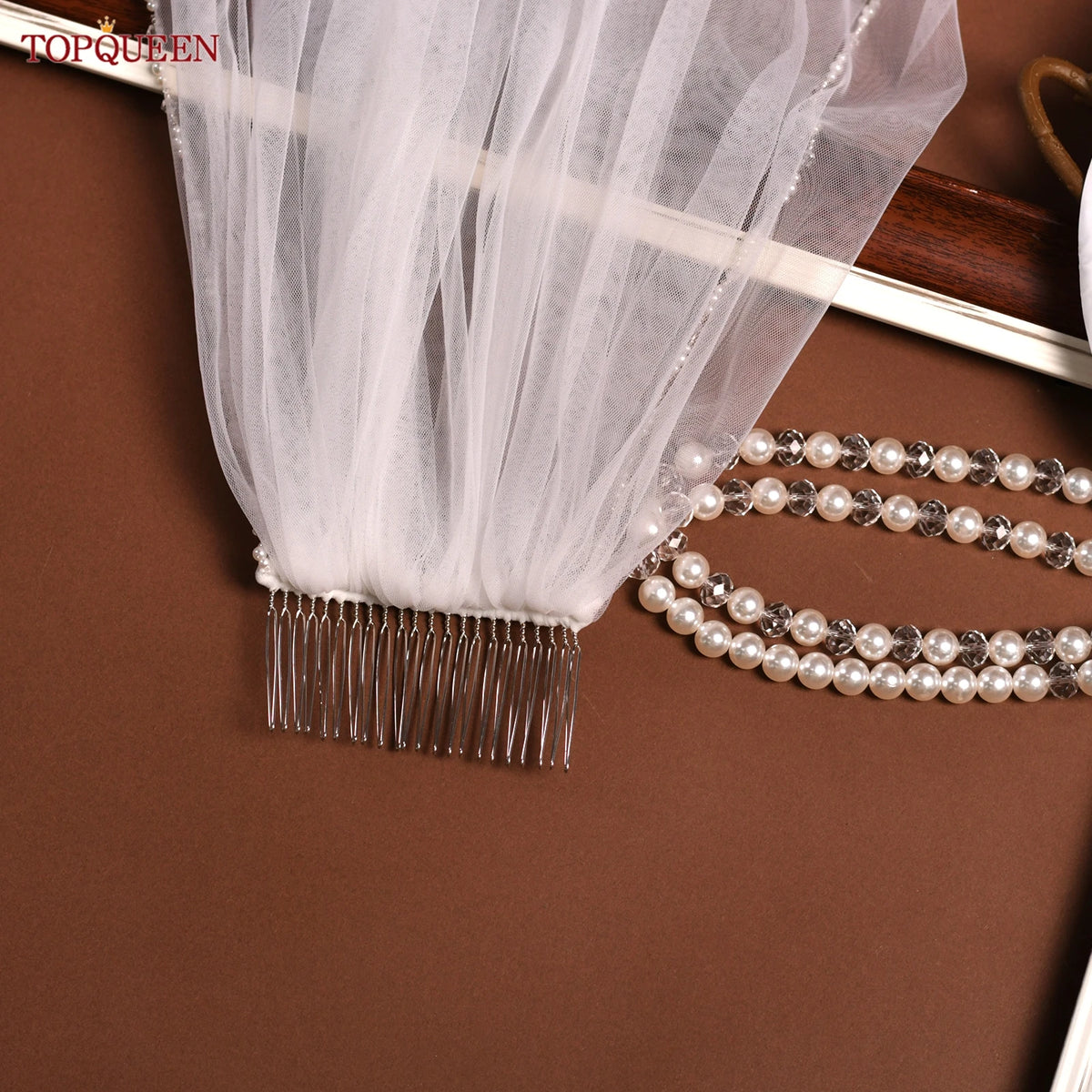 voile mariée blanc cristal bord transparent classique soirée