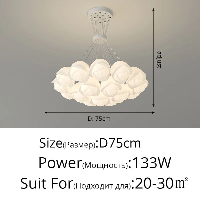 suspension lumineuse moderne fer blanc forme géométrique simple interrupteur tactile flux lumineux variable led