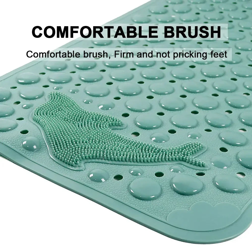 tapis bain anti dérapant moderne vert motif requin suction puissante salle bain respectueux environnement